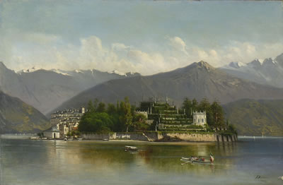 Blick auf die Isola Bella im Lago Maggiore.