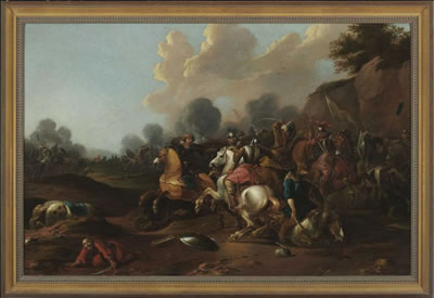 Reiterschlacht. by Simon Johannes Douw - Auction record, sale price, and art valuation. Compare with similar artists and explore comparable artworks.