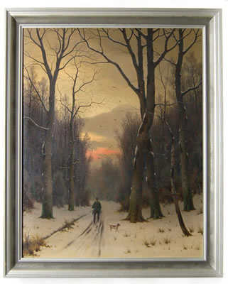 "Jäger im Winterwald"