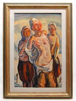 "Das Opfer" by Julius Huther - Auction record, sale price, and art valuation. Compare with similar artists and explore comparable artworks.