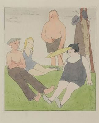 Sommerfrischler (Es lebe die Freiheit). by Karl August Arnold - Auction record, sale price, and art valuation. Compare with similar artists and explore comparable artworks.