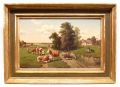 Sample artwork by Lorenz Scharl (1911 - 1995), known for painting on porcelain, landscape and rural scene painting - View similar artists and auction records