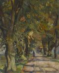 Herbstliche Allee mit Spaziergänger by Carl Hans Schrader-Velgen - Auction record, sale price, and art valuation. Compare with similar artists and explore comparable artworks.