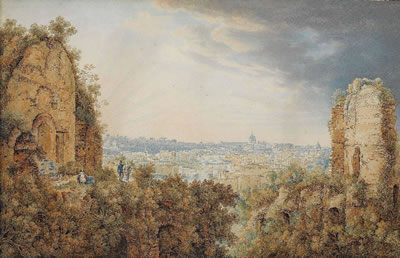 Rom - Blick von den Ruinen der Kaiserpaläste auf dem Palatin über den Tiber auf den Petersdom. by Carl Ludwig (Karl) Frommel - Auction record, sale price, and art valuation. Compare with similar artists and explore comparable artworks.