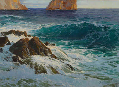 Felsenküste by Paul von Spaun - Auction record, sale price, and art valuation. Compare with similar artists and explore comparable artworks.
