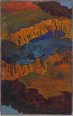 Sample artwork by Per Kirkeby (1938 - 2018), known for semi-abstract painting, scultpure, drawing, printmaking, outdoor installations - View similar artists and auction records