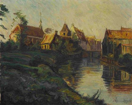 Dorf am Kanal
