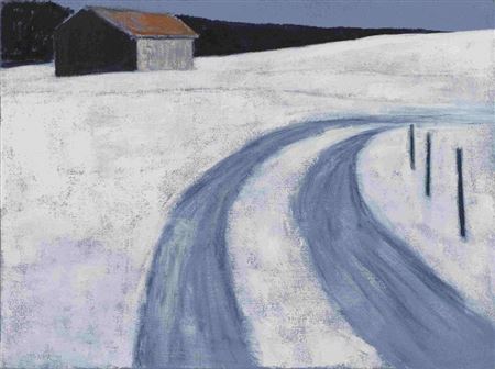 Stadel mit Wegkurve bei Schnee by Reiner Wagner - Auction record, sale price, and art valuation. Compare with similar artists and explore comparable artworks.