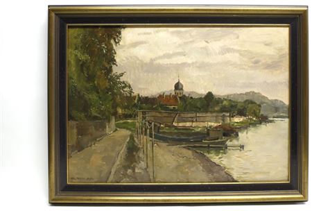 Sample artwork by Otto Miller-Diflo (1878 - 1949), known for landscape paintings, influenced by anton mauve and wilhelm trübner - View similar artists and auction records