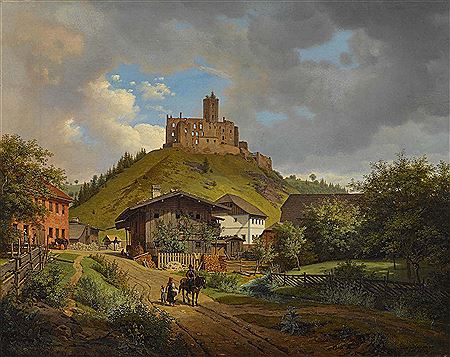 "Schloßruine und Hofmark Hilgartsberg a. d. D."
