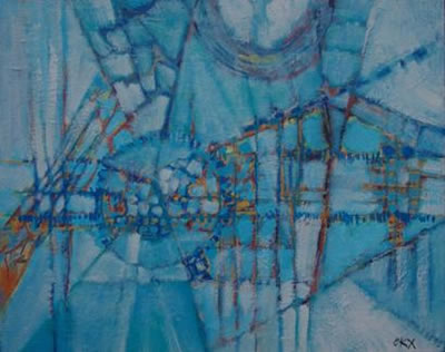 Sample artwork by Kees Okx (1939 - 2015), known for painting - View similar artists and auction records