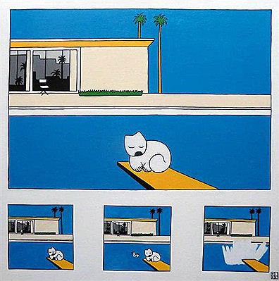 Le chat d'Hockney