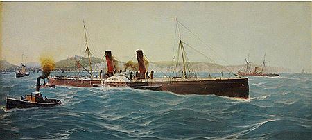 Sample artwork by Hans Petersen (1850 - 1914), known for seascape, marine, harbor view and cloudscape paintings, tumultuous sky images - View similar artists and auction records