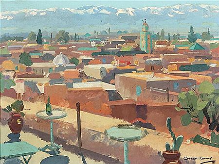 Toits de Marrakech, au fond l'Atlas by Raymond Cretot-Duval - Auction record, sale price, and art valuation. Compare with similar artists and explore comparable artworks.