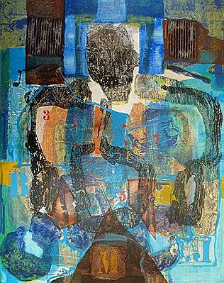 Sample artwork by Jean Fernand (Born 1948), known for paintings - View similar artists and auction records