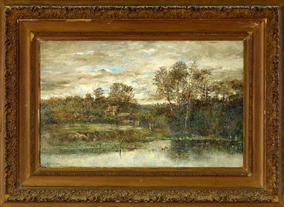 Sample artwork by Joseph Jefferson IV (1829 - 1905), known for landscape-bayou-swamp, coastal - View similar artists and auction records