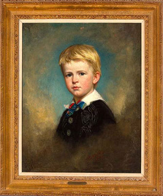 Portraits of Francesca Brown and Kenneth Brown. a pair