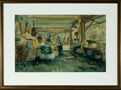 French Market, New Orleans by Pop (George Overbury) Hart - Auction record, sale price, and art valuation. Compare with similar artists and explore comparable artworks.
