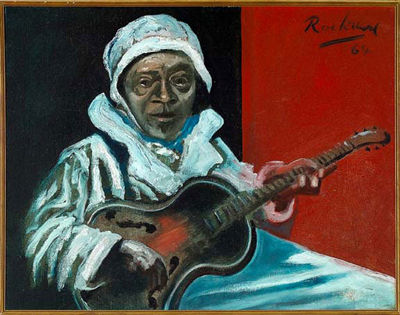 Sister Gertrude Morgan Playing the Guitar
