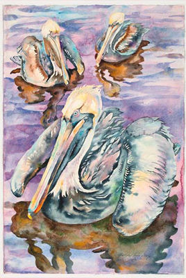 Three Pelicans by Christopher Inglis Stebly - Auction record, sale price, and art valuation. Compare with similar artists and explore comparable artworks.