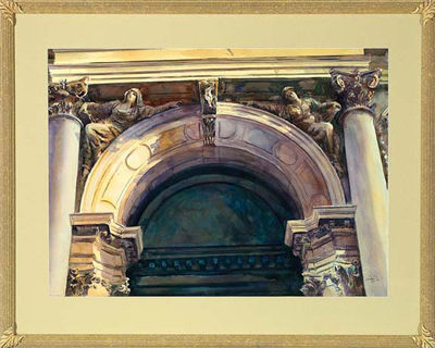 Facade of the Church of Santa Maria della Salute, Venice, Italy