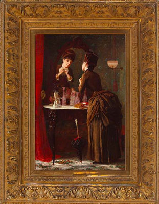 Elegant Southern Lady Preparing for an Afternoon Call