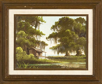 Sample artwork by Charles Handford (1909 - 1995), known for southern landscape, cotton genre - View similar artists and auction records