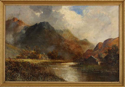 "View of a Mountain River Valley"