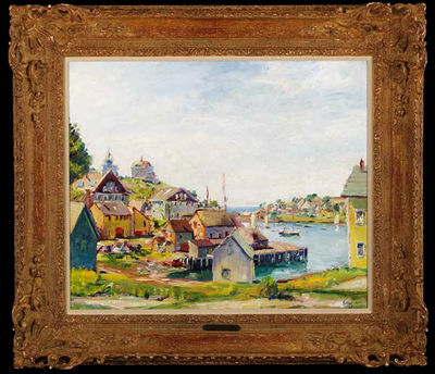 Rock Neck Hill, East Gloucester by Max Kuehne - Auction record, sale price, and art valuation. Compare with similar artists and explore comparable artworks.