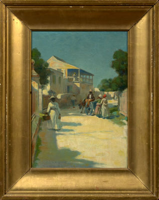 Street Scene by Frank Otis Small - Auction record, sale price, and art valuation. Compare with similar artists and explore comparable artworks.