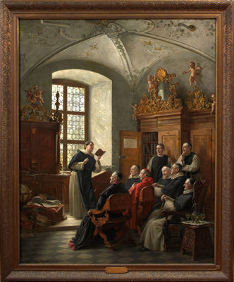 Sample artwork by Max Scholz (1855 - 1906), known for genre painting - View similar artists and auction records