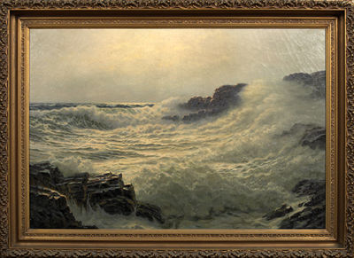 Sample artwork by Josef M (Joseph) Arentz (1903 - 1969), known for marine, landscape and portrait painting, stage scenery - View similar artists and auction records