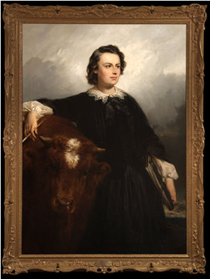 Portrait of Rosa Bonheur with Bull