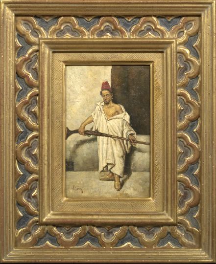 TURKISH RIFLEMAN IN A RED FEZ by Nicolas Alperiz - Auction record, sale price, and art valuation. Compare with similar artists and explore comparable artworks.