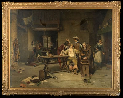 A Heated Disagreement Between Cavaliers in a Tavern