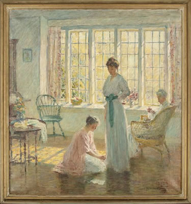 Sunny Window by Howard Hildebrandt - Auction record, sale price, and art valuation. Compare with similar artists and explore comparable artworks.