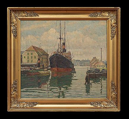 "Port Scene, Denmark"