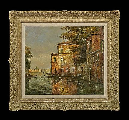 "Venetian Canal Scene"