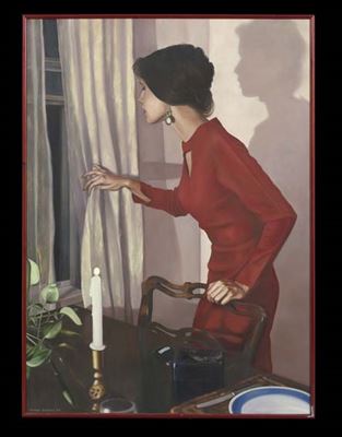 Sample artwork by Adrian Deckbar (Born 1950), known for figure, portrait painting - View similar artists and auction records