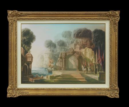 Sample artwork by Harold Hitchcock (1914 - 2009), known for visionary, spiritual based painting, commercial art - View similar artists and auction records
