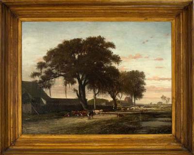 Rural Louisiana Farm Scene