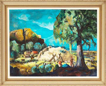 Sample artwork by William Norman Arnold (1907 - 2006), known for landscape, interior, still life - View similar artists and auction records