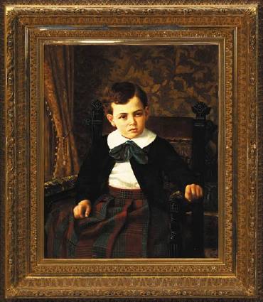 Portrait of a Boy in a Kilt Suit