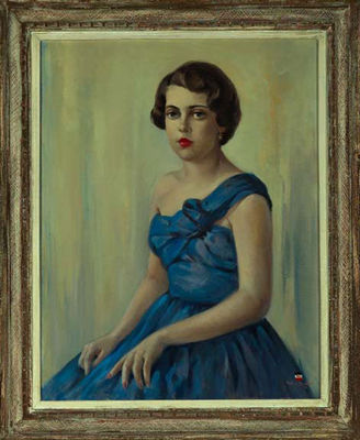 Portrait of Leila Rossner by Charles Reinike - Auction record, sale price, and art valuation. Compare with similar artists and explore comparable artworks.