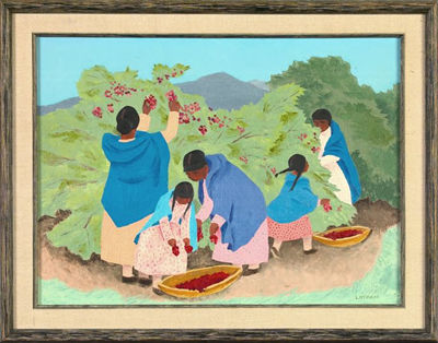 Indians Picking Plums