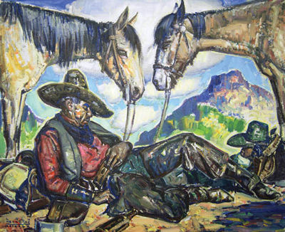 The Siesta by Lon Megargee - Auction record, sale price, and art valuation. Compare with similar artists and explore comparable artworks.