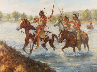Indians by Robert Winter - Auction record, sale price, and art valuation. Compare with similar artists and explore comparable artworks.