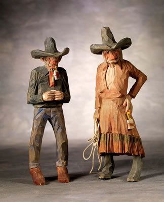 Cowboy and Cowgirl: a pair