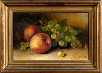 Still Life with Peaches and Grapes by Eugene Ferguson - Auction record, sale price, and art valuation. Compare with similar artists and explore comparable artworks.