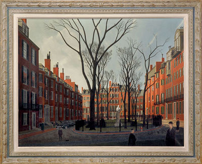 Louisburg Square, Boston, 1950